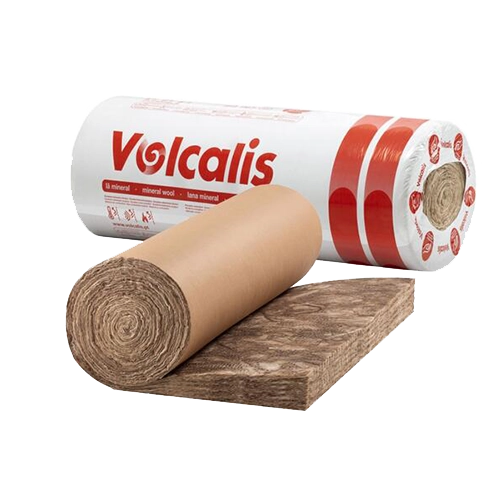 Imagem com um rolo de lã mineral da Volcalis