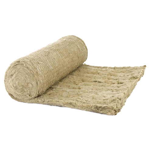 Imagem com um rolo de lâ de rocha