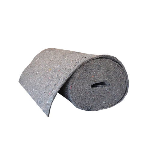 Imagem com um rolo de membrana acústica textil