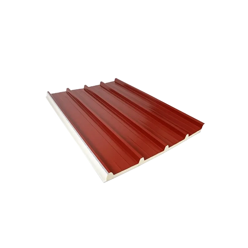 Imagem com uma telha de painel sandwich